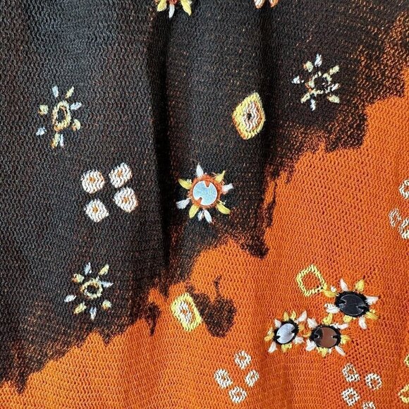 Orange and Brown Women's Top - Picture 8 of 15